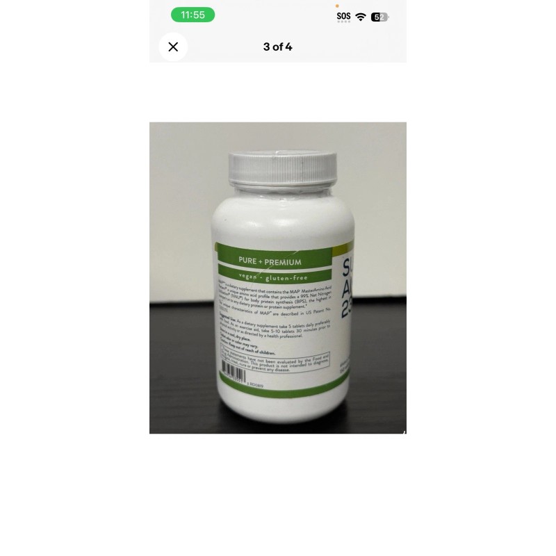 Purium Super Amino 23 - 150 Vegan Tablets BCAA &