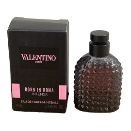 VALENTINO UOMO BORN IN ROMA INTENSA 0.135oz / 4ml EDP INTENSE MINI NEW IN BOX
