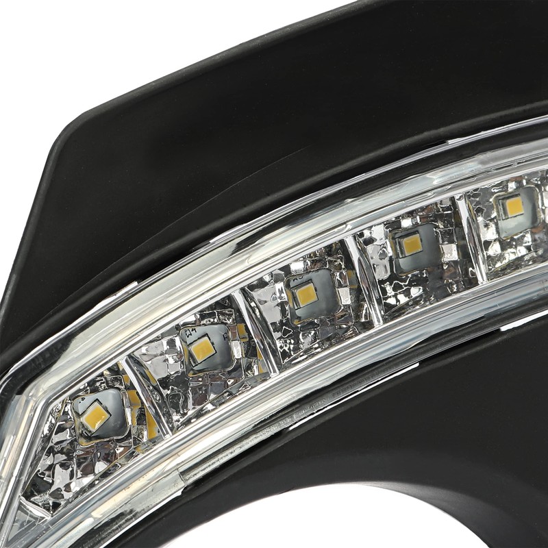 HECASA Front Fog Light W/Bezel Compatible with 2011-2013 Toyota Corolla