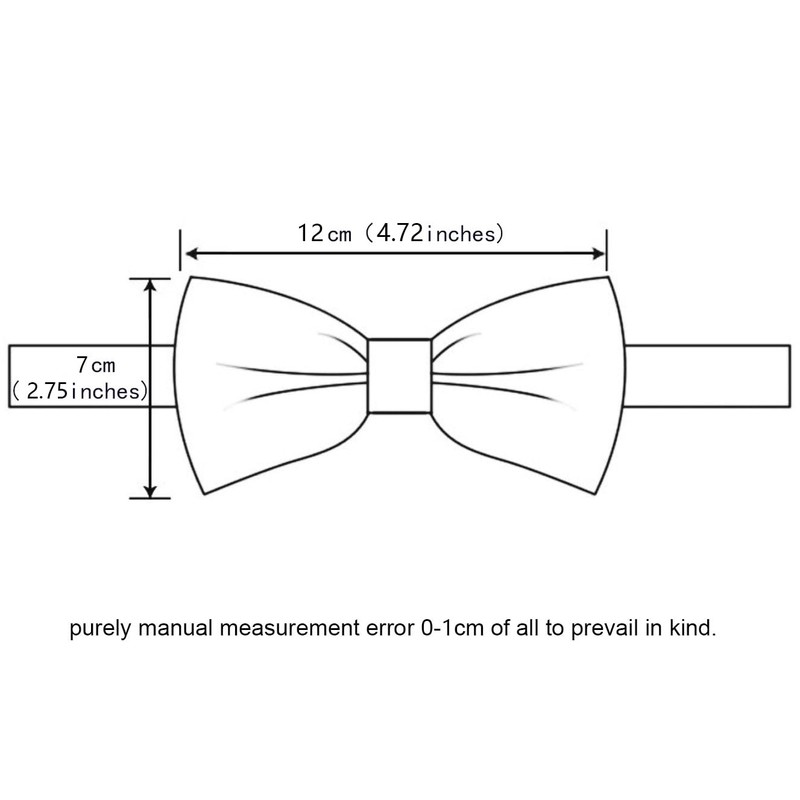 GUSLESON Mens Royal Blue Bow Tie for Wedding Pre-Tied Solid