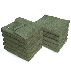Beauty Line Imabari Towel, Commercial Use, Face Towel, Set of 10, Murakami Towel, M Color, 13.4 x 33.9 inches (34 x 86 cm), For Beauty Salon Use, All 100 Colors, Lightweight and Thin (No.36 Sage