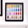 Tapeera Black Wooden Minifigure Display Case - Memorabilia Display Case