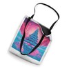 Vaporwave Christmas Core Aesthetic Tree AI Generated Artwork Tote Bag