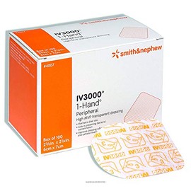 Iv3000 Smith & Nephew 1-Hand Dressing, Item #4007, 10 Dressings 2 3/8" X 2 3/4"