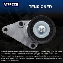 ATPPCCE 38158 - Tensor de correa con polea para Rainier/Escalade/Avalanche/Express/Silverado Series Pickup/SSR/Suburban/W3500/Yukon/H2/Ascender/W4500/NPR/9-7X OEM # 12609719 38158 88929140
