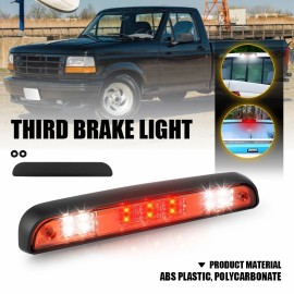 greatautopartsauxi FOR 94-97 FORD F150 F250 F350 LED THIRD 3RD TAIL BRAKE LIGHT PARKING LAMP RED