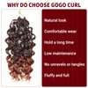 Datanala GoGo Curl Crochet Hair 14 Inch Ginger Water Wave