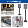 Noliven 6 Pack Standing Sign Holder 8.5x11 Inch, Adjustable Floor