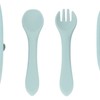 4pcs Children Plate Utensils Set Silicone Suction Bowls Set Toddler