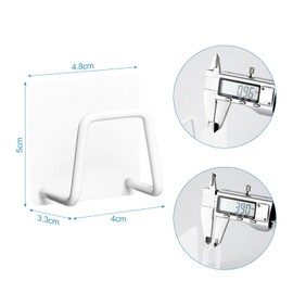 Sponge Holder Kitchen, Pack of 6 Sponge Holder Sink, Sponge Holder, Dish Sponge Holder, Dish Cloth Holder, Sponge Holder Kitchen Sink, Sponge Tray Kitchen, Sponge Holder Sink (White)