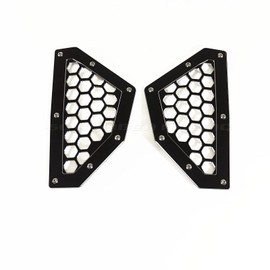 50 Caliber Racing Black Rear Grille Bezels fits 2017+ Can Am X3 2 & 4 Seat Models RC RS MR Turbo Max
