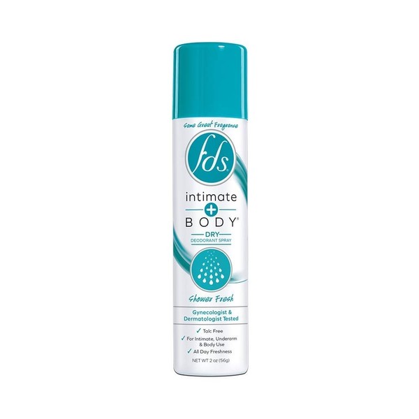 FDS Feminine Deodorant Spray-Shower Fresh-2 oz (Pack of 6)