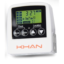 KhanTech Landscape Indoor & Outdoor Astronomic Timer for Low Voltage Landscape Lighting Transformer Using Digital programmable LCD Module
