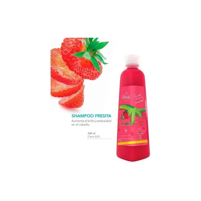 Shampoo Fresita Shelo Nabel 2 Piezas 1 L Para Niña(o)