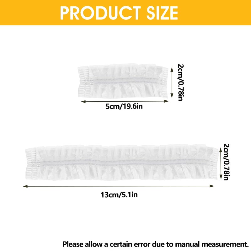 Geebymol 200 Pack Disposable Ear Protectors Clear Ear Covers for