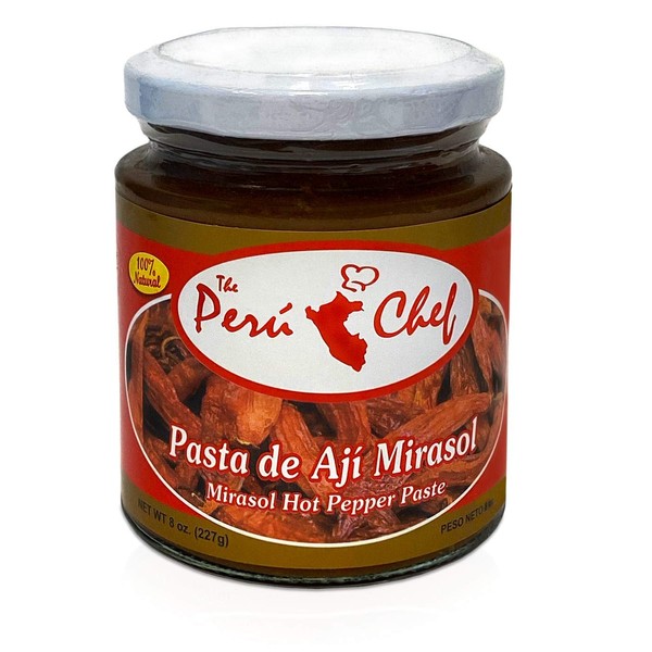 PeruChef Pasta de Aji Mirasol / Mirasol Hot Pepper Paste 8oz