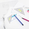 Set Square with Handle, Small and Large Drawing Triangle Made