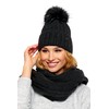 ELIMELI Winter Hat Women's Hat with Fur Pom – Warm