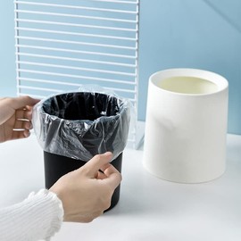 Eidoct 300 Counts Strong Trash Bags - 0.5 Gal Garbage Bags for Small Trash can/Desktop Mini Trash Can, fit 2 Liter or less Trash Can (Clear)
