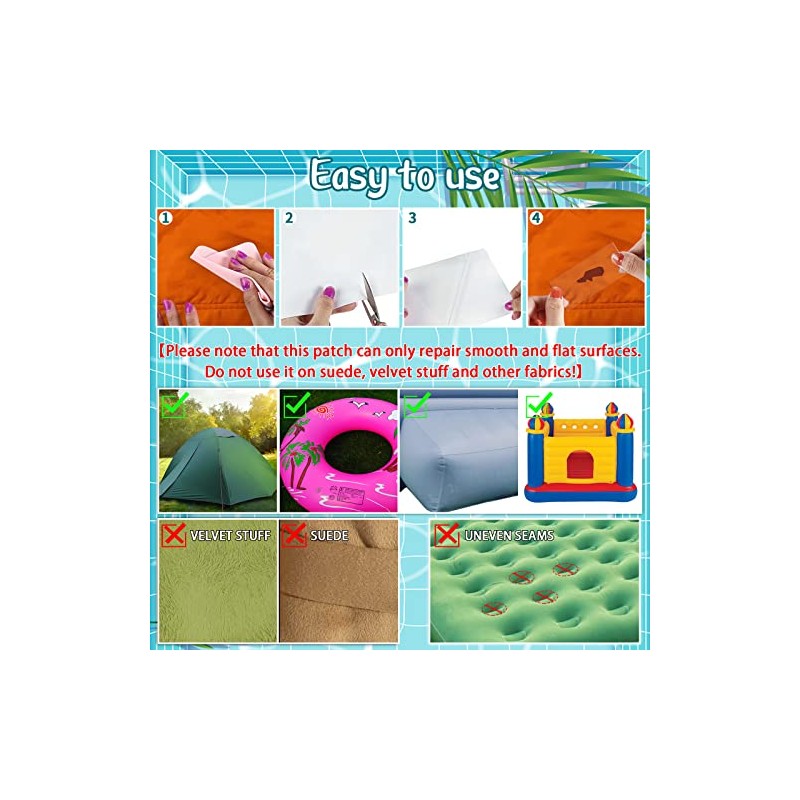 Inflatable Patch Repair Kit Waterproof, 7 ft x 3.15 in