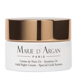 Crema Facial Oro de Noche Marie d'Argan, con Oro 24k, Hidratante, Piel Grasa, Piel Seca, Piel Normal, Rejuvenecedora, Textura Ligera