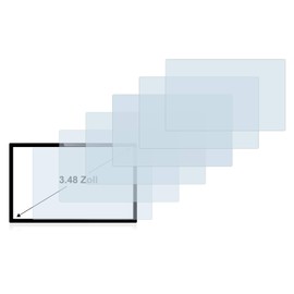 Savvies Screen Protectors for Displays 3.5 Inches (3.5in / 8.9 cm) 51.1 x 71.1 mm 3:2 Pack of 6