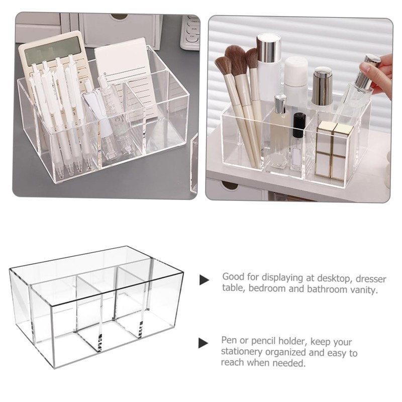 Ciieeo Makeup Brush Storage Holder Versatile Desk Organizer for Cosmetics