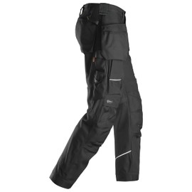 Snickers Workwear U621404043230 RuffWork Canvas Work Pants + Holster Pockets (Black/Black) - 32/30