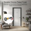 Debbery 1 Pcs Silver Door Viewer with Privacy Cover, Wide