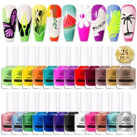 Born Pretty - Esmalte de uñas (6 ml), color caramelo, 15 colores                                                                                      