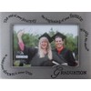 Malden Graduation Pewter Wavy Words Picture Frame, 4-Inch by 6-Inch
