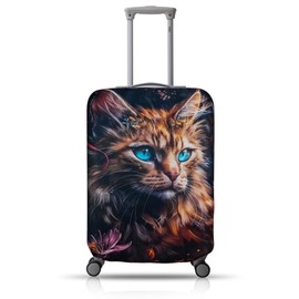 Chostky Travel Luggage Cover, Anti Scratch Travel Suitcase Protector, Elastic Washable & Stretchable Suitcase Cover, Approved Travel Accessories Baggage Covers for 19-21 Inch Luggage(S)