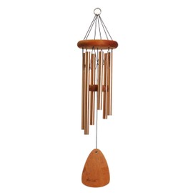 Festival 24-inch Redwood Wind Chime w/Customization in Bronze by Wind River for Patio, Backyard, Garden, and Outdoor décor. Made in The USA