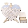 Wooden Wedding Frame Guest Book Drop Box with Stand 80