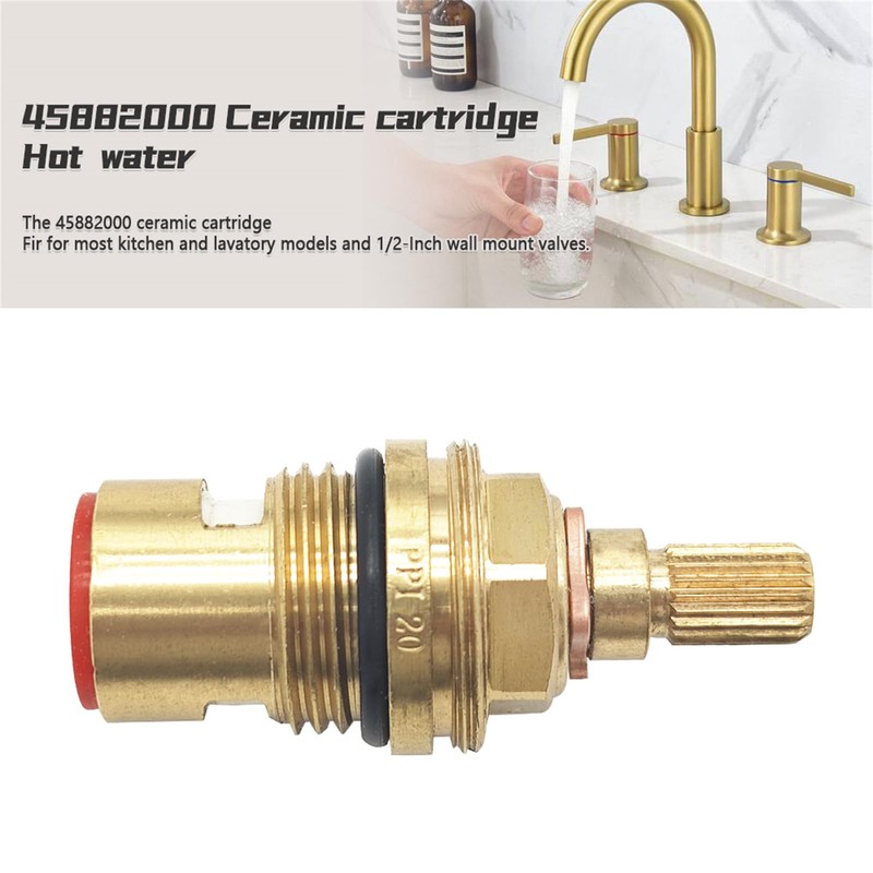 Meyffon 45882000 Ceramic Cartridge Compatible with Grohe Faucet Cartridge 1/2