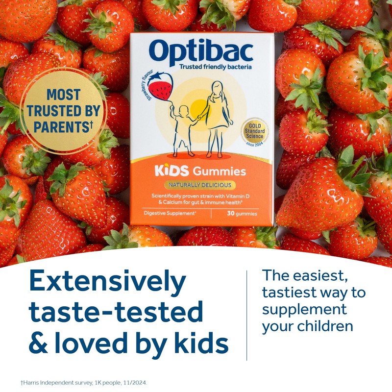 Optibac Probiotics Kids Probiotic Gummies - Vitamin D & Calcium