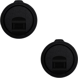 CYHTSHFZ 20 oz Tumbler Lids for Yeti, 2 Pcs Replacement Magnetic Spill-Resistant Lids for Yeti 20 oz Tumbler, 10 oz Mug, 10 oz Lowball with Magnetic Slider Switch, BPA Free(Black)