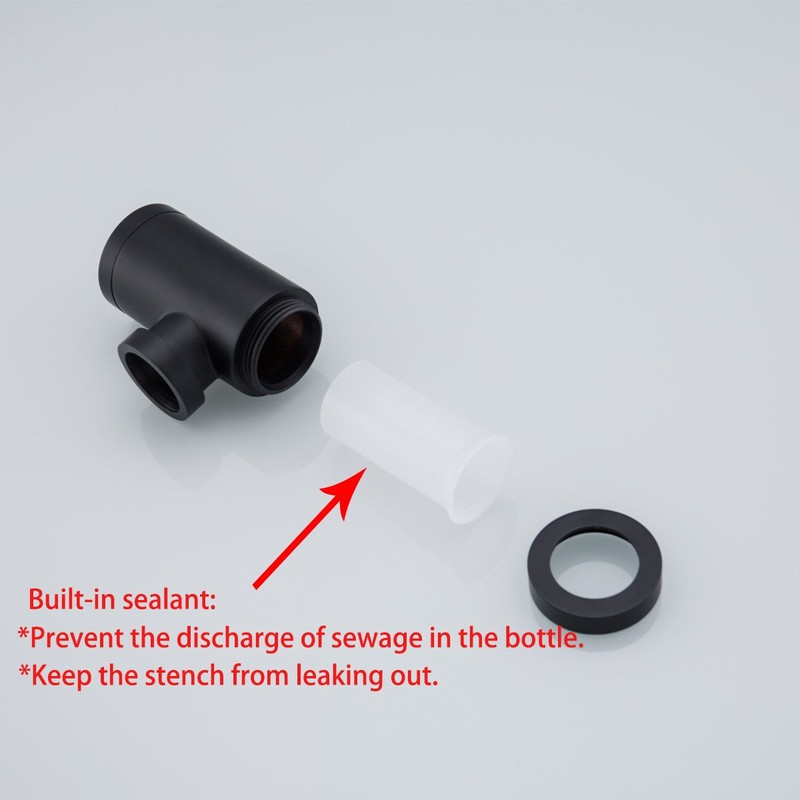 RANDOM Brass Contemporary Round Bottle P Trap 1 1/4,Basin Sink