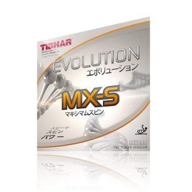 Tibhar Evolution MX-S Table Tennis Rubber (Red, 2.1-2.2mm)