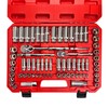 EACELIY 69pcs 1/4”&3/8"" Drive Impact Socket Set,Drive Master Socket Set,SAE/Metric,