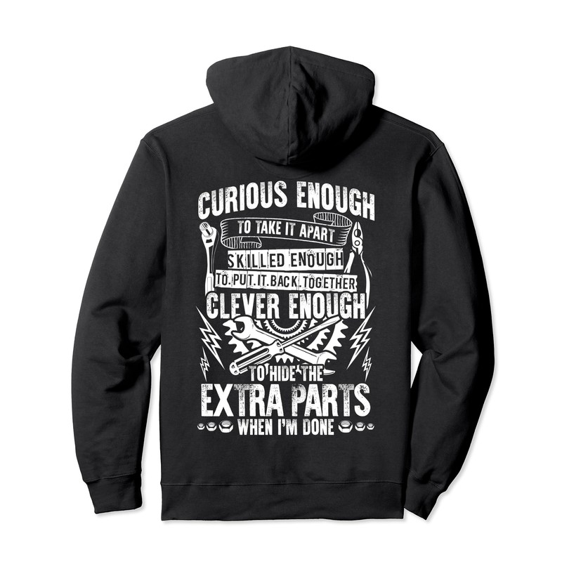 Curious Skilled And Clever - Funny Car Auto Truck Mechanic