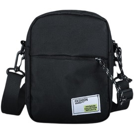 sakurart Shoulder Bag, Small, Nylon, Cross-body Shape, Women's, Lightweight, Compact, Mini Bag, Small Bag, Small Bag, Messenger Unisex, Black