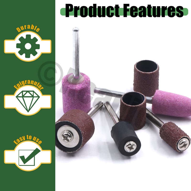 Keadic 136Pcs Polishing Grinding Wheels Set Contains Aluminum Oxide Sanding