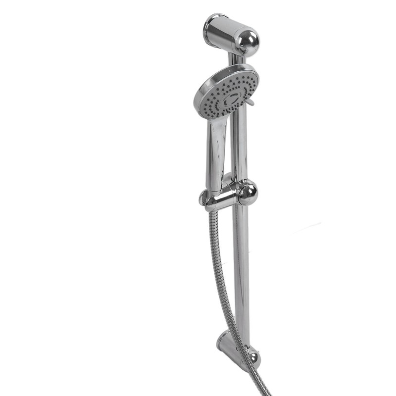 Shower Slide Rail Set 360° Rotation Adjustable Height with 1.5m