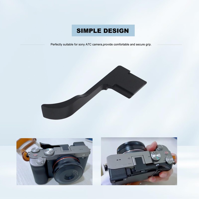 Thumb Grip for Sony A7C Camera, Metal Camera Thumb Up