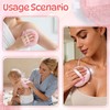 Pink Body Powder Container with 5.5" Large Powder Puff -