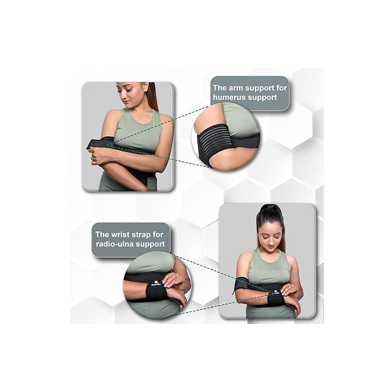 Black Elastic Strap Shoulder Support for Clavicle Collar Bone Dislocation