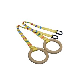Tumbl Trak Girl's Standard Gymnast Rings with Easy Adjust Strap, 7.5-Inch