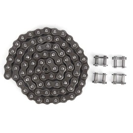 Fafeicy Roller Chain Robot Compatible with Carbon Steel 0.5 - Meter Roller Chain + Connection Link TETRIX/FTC/FRC/FIRST/WRO