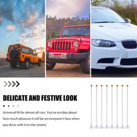 BESPORTBLE 20pcs Suction Cup Flagpole Car Sign Flagpole Mounting Stand Vehicle Flag Pole Mount Vehicle Flag Clips Mount Suction Cup Pole Bracket Plastic Flagpole Holder Flagpole Holders White